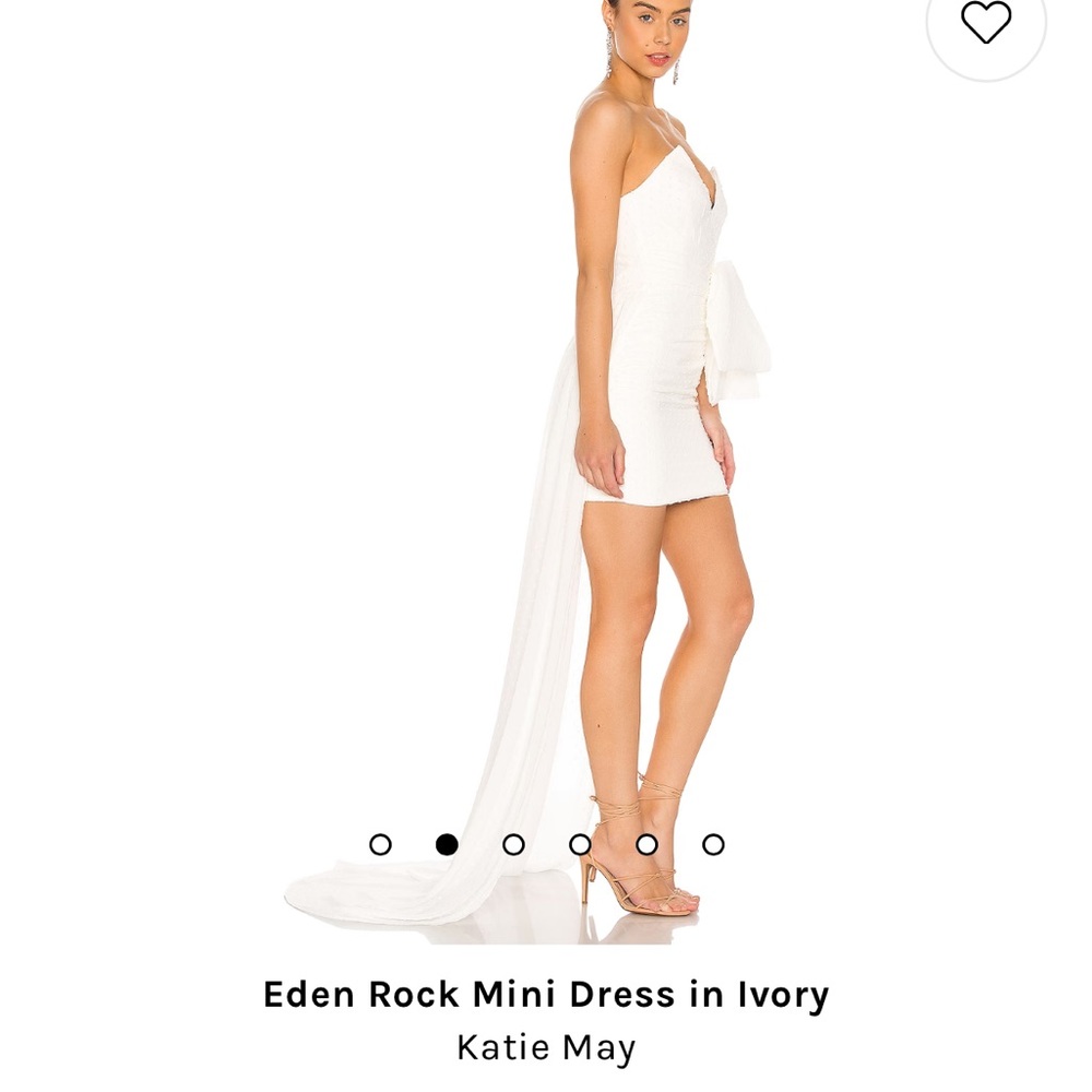 Katie May Eden Rock Mini Dress in Ivory